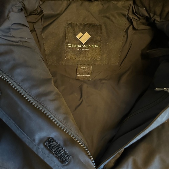 OBERMEYER Womens Black Jacket Size 2 - Picture 6 of 15